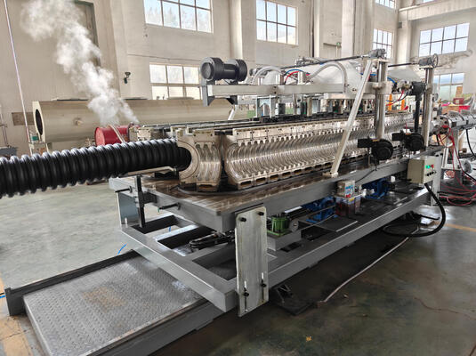 Automatic Double Wall Corrugated Pipe Extrusion Line with HV>740 Barrel Screw and 20CrMnTi Gear Material