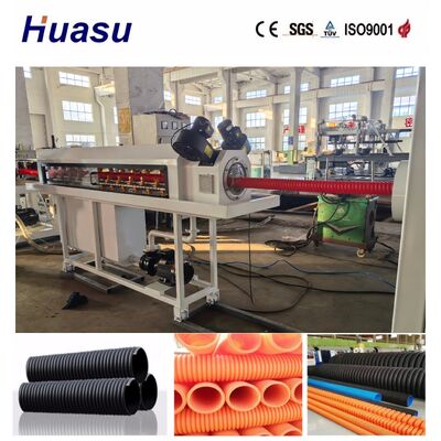 Full Automatic Single Wall Corrugated Pipe Production Line with Water Cooling for 32-1600mm Plastic Corrugated Pipe