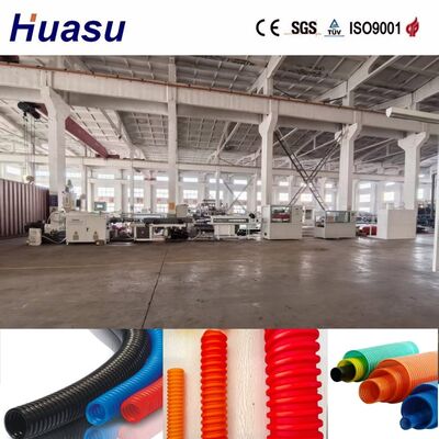 Full Automatic Single Wall Corrugated Pipe Extrusion Line with 50-72 Pairs Molds for 32-1600mm Pipe Range