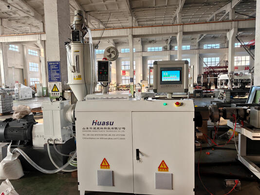 Double Wall Corrugated Pipe Extrusion Line with Siemens Frequency Controller HV>740 Barrel Screw and 20CrMnTi Gear Material