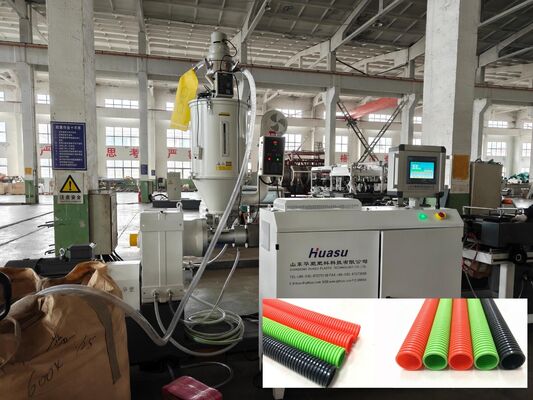 Single Wall Corrugated Pipe Extrusion Line with PLC Remote Control and High Quality Steel Water Sleeve Featuring Siemens/Schneider Main Electrics