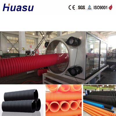 Double Wall Corrugated Pipe Extrusion Line with 32mm-1600mm Pipe Diameter, Siemens PLC Control, and High Productivity 100-3000kg/h for Municipal Engineering