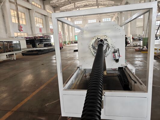 Customized Single Wall Corrugated Pipe Extrusion Line Semi automatic Or Fully Automatic With Barrel Material 38CrMoAlA